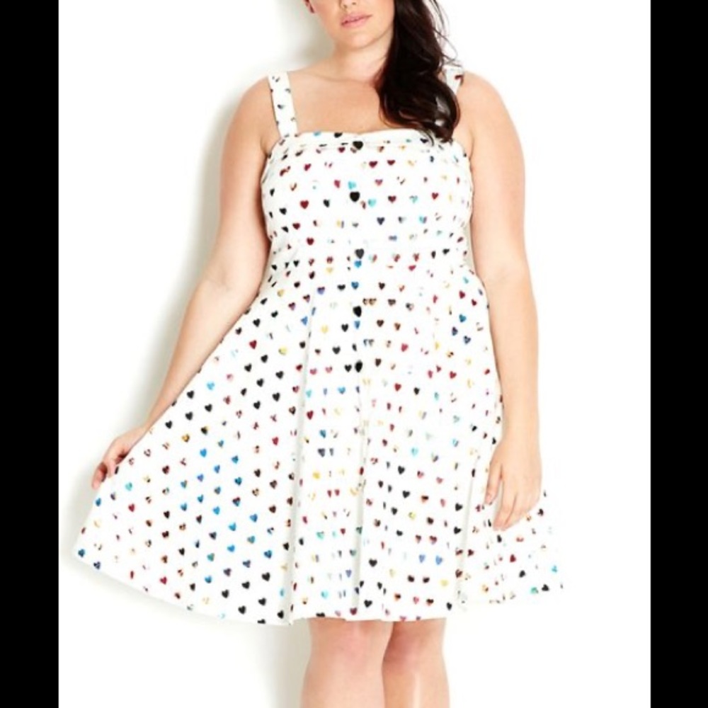 City Chic I Heart You Dress Size 22